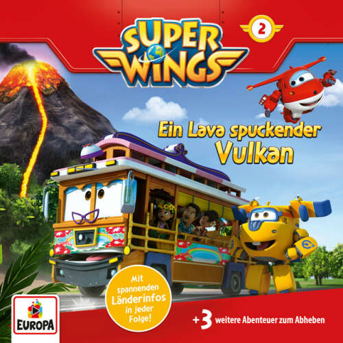 Cover von Super Wings - 002/Ein Lava spuckender Vulkan
