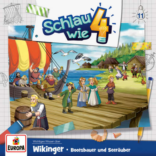 Cover von Schlau wie Vier - 011/Wikinger. Bootsbauer und Seeräuber