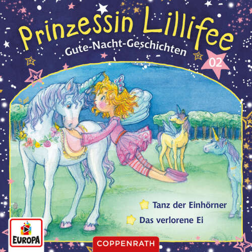 Cover von Prinzessin Lillifee - 002/Gute-Nacht-Geschichten Folge 3+4 - Tanz der Einhörner/Das verlorene Ei