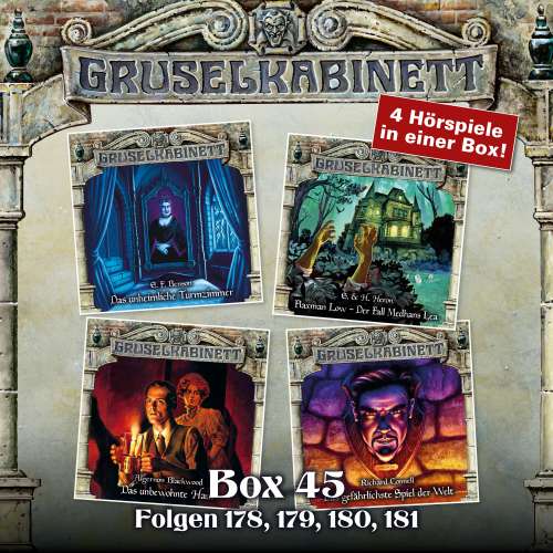 Cover von Gruselkabinett - Box 45 - Folgen 178, 179, 180, 181