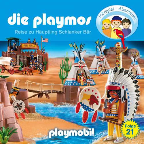 Cover von Die Playmos - Das Original Playmobil Hörspiel - Folge 21 - Die Reise zu Häuptling Schlanker Bär