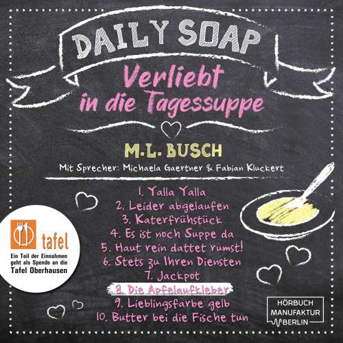 Cover von M. L. Busch - Daily Soap - Verliebt in die Tagessuppe - Montag - Band 8 - Die Apfelaufkleber