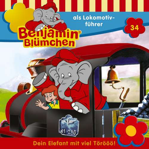 Cover von Benjamin Blümchen -  Folge 34 - Benjamin als Lokomotivführer