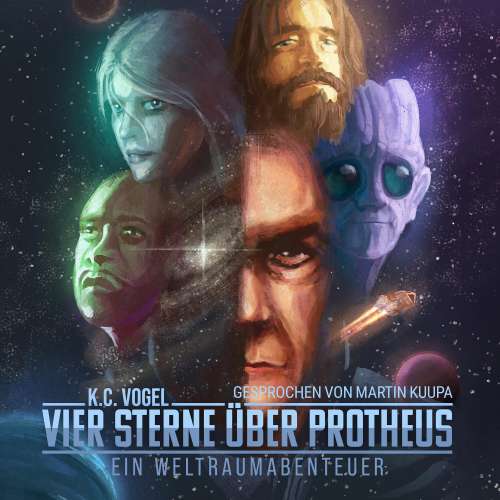Cover von K.C. Vogel - Vier Sterne über Protheus - Ein Weltraumabenteuer