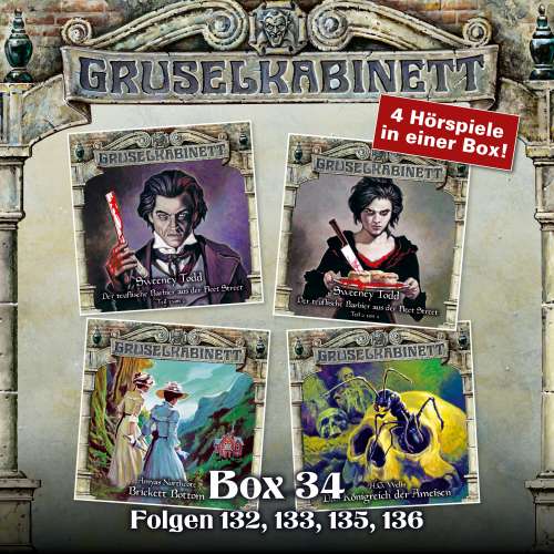 Cover von Gruselkabinett - Box 34 - Folgen 132, 133, 135, 136