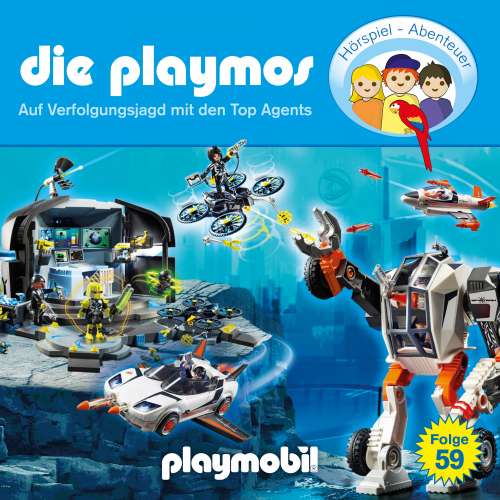 Cover von Die Playmos - Das Original Playmobil Hörspiel - Folge 59 - Auf Verfolgungsjagd mit den Top Agents