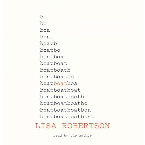 Cover von Lisa Robertson - Boat