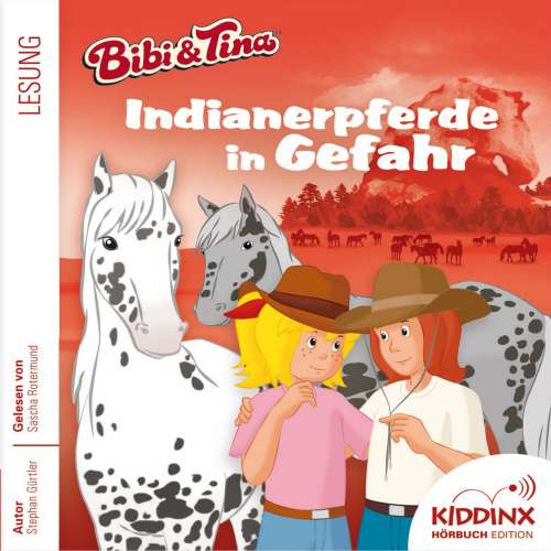 Cover von Stephan Gürtler - Bibi & Tina - Hörbuch - Folge 6 - Indianerpferde in Gefahr