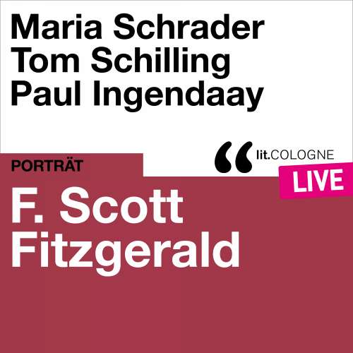 Cover von F. Scott Fitzgerald - F. Scott Fitzgerald - lit.COLOGNE live