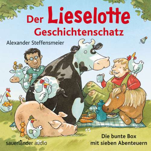 Cover von Alexander Steffensmeier - Der Lieselotte Geschichtenschatz - Die bunte Box mit sieben Abenteuern