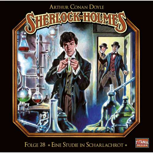 Cover von Sherlock Holmes - Die geheimen Fälle des Meisterdetektivs -  Folge 28 - Eine Studie in Scharlachrot (komplett)