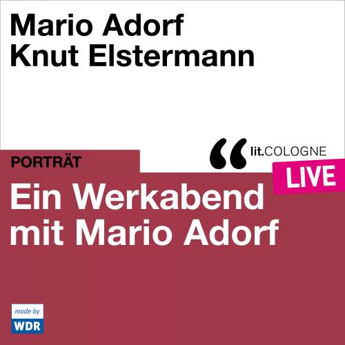 Cover von Mario Adorf - Ein Werkabend mit Mario Adorf - lit.COLOGNE live