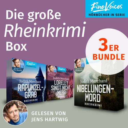 Cover von Judith Merchant - Die große Rheinkrimi Box - Nibelungenmord + Loreley singt nicht mehr + Rapunzelgrab