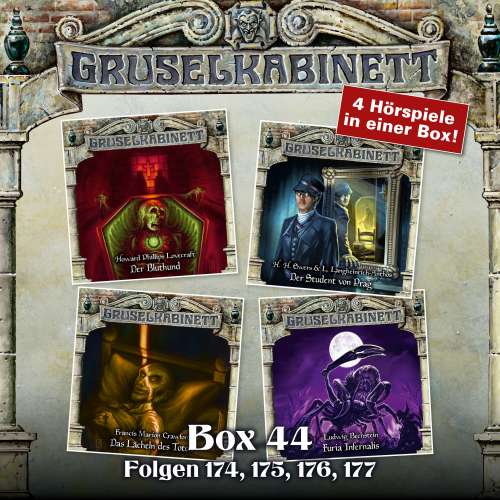 Cover von Gruselkabinett - Box 44 - Folgen 174, 175, 176, 177