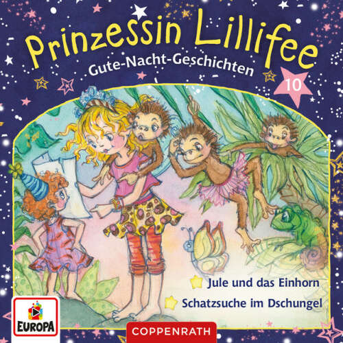 Cover von Prinzessin Lillifee - Folge 10: Gute-Nacht-Geschichten Folge 19+20 - Jule und das Einhorn / Schatzsuche im Dschungel