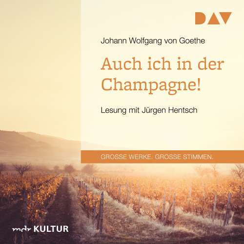 Cover von Johann Wolfgang von Goethe - Auch ich in der Champagne!