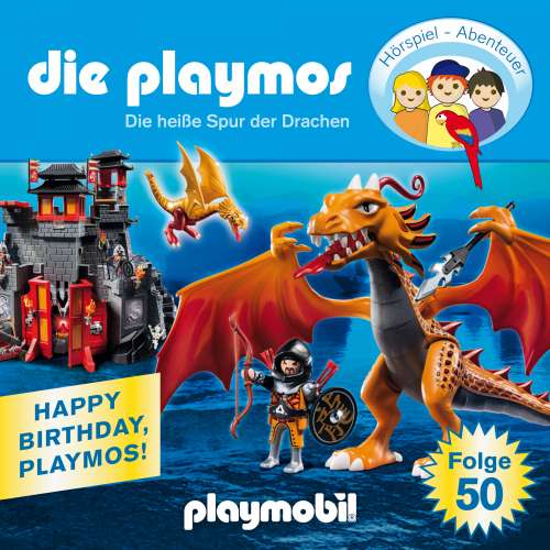 Cover von Die Playmos - Das Original Playmobil Hörspiel - Folge 50 - Die heiße Spur der Drachen