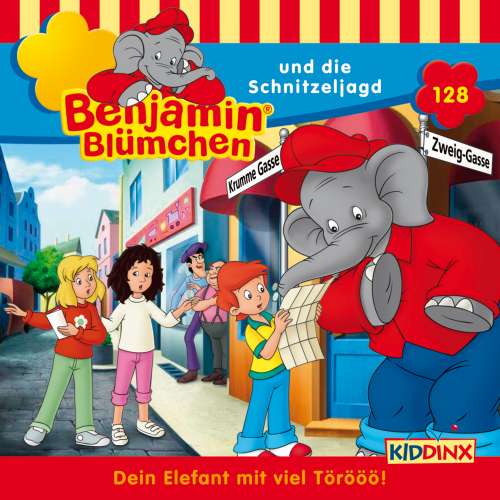 Cover von Benjamin Blümchen - Folge 128 - Benjamin und die Schnitzeljagd
