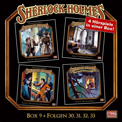 Cover von Sherlock Holmes - Die geheimen Fälle des Meisterdetektivs -  Box 9 - Folgen 30, 31, 32, 33