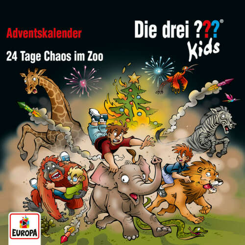 Cover von Die drei ??? Kids - Adventskalender - 24 Tage Chaos im Zoo