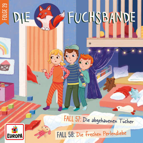 Cover von Die Fuchsbande - Folge 29: Fall 57: Die abgehauenen Tücher/Fall 58: Die frechen Perlendiebe
