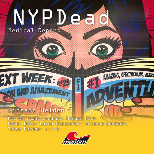 Cover von NYPDead - Medical Report - Folge 17 - Einsame Helden