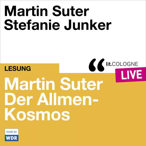 Cover von Martin Suter - Martin Suter - Der Allmen-Kosmos - lit.COLOGNE live