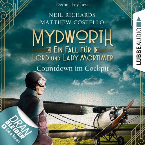 Cover von Matthew Costello - Englischer Landhaus-Krimi - Band 6 - Countdown im Cockpit - Ein Fall für Lord und Lady Mortimer