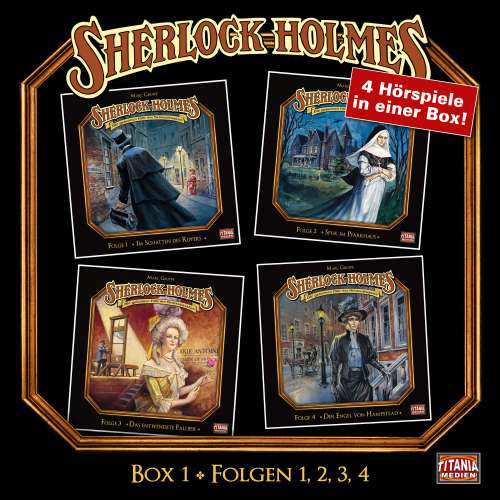 Cover von Sherlock Holmes - Box 1 - Folgen 1, 2, 3, 4