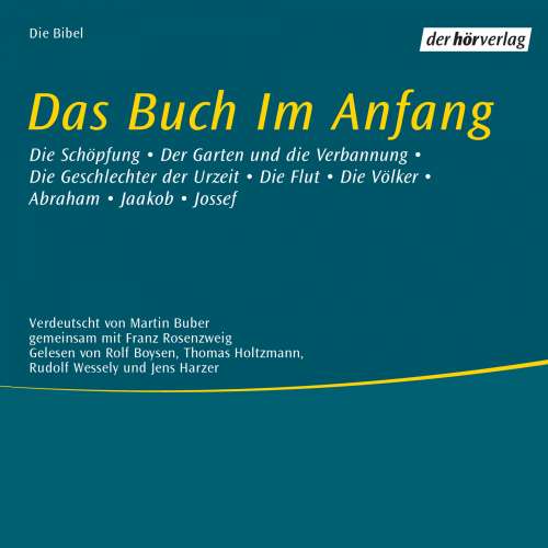Cover von Martin Buber - Das Buch im Anfang