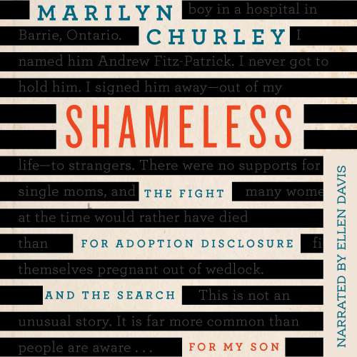 Cover von Marilyn Churley - Shameless - The Fight for Adoption Disclosure and the Search for My Son