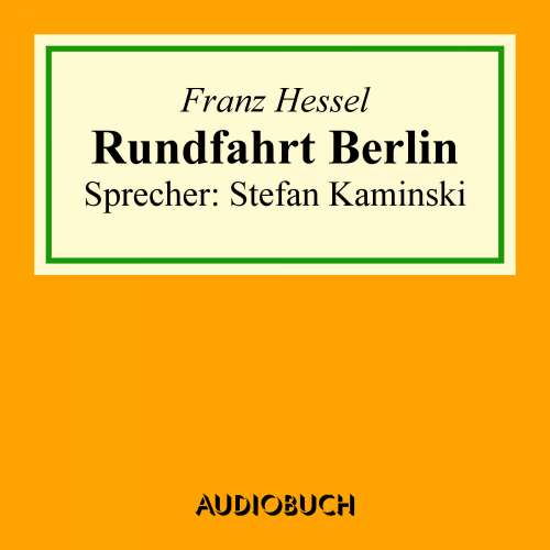 Cover von Franz Hessel - Rundfahrt Berlin