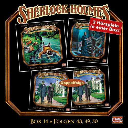 Cover von Sherlock Holmes - Die geheimen Fälle des Meisterdetektivs - Box 14 - Folgen 48, 49, 50