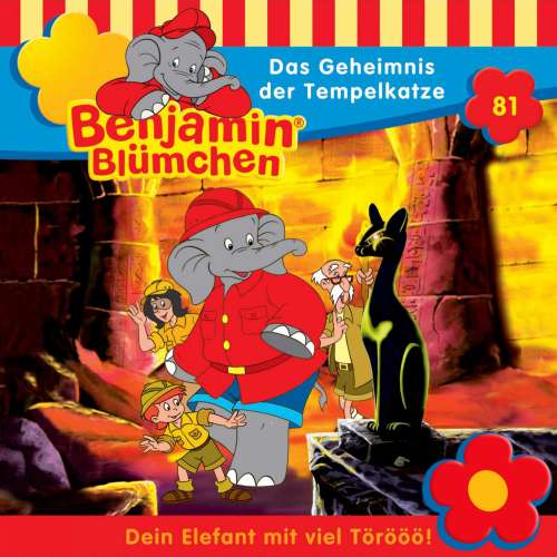 Cover von Benjamin Blümchen -  Folge 81 - Das Geheimnis der Tempelkatze