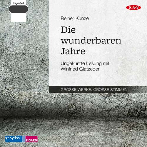 Cover von Reiner Kunze - Die wunderbaren Jahre