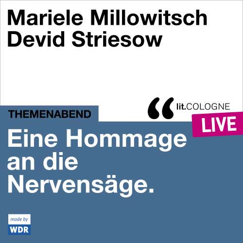 Cover von Mariele Millowitsch - Eine Hommage an die Nervensäge - lit.COLOGNE live