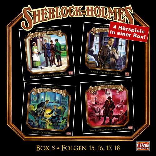 Cover von Sherlock Holmes - Box 5 - Folgen 15, 16, 17, 18