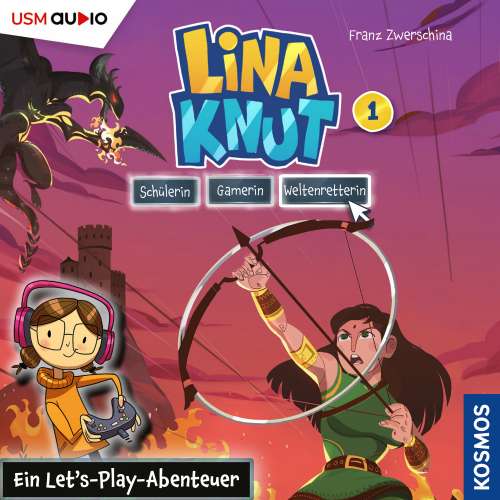 Cover von Lina Knut: Schülerin, Gamerin, Weltenretterin - Band 1 - Ein Let's-Play-Abenteuer