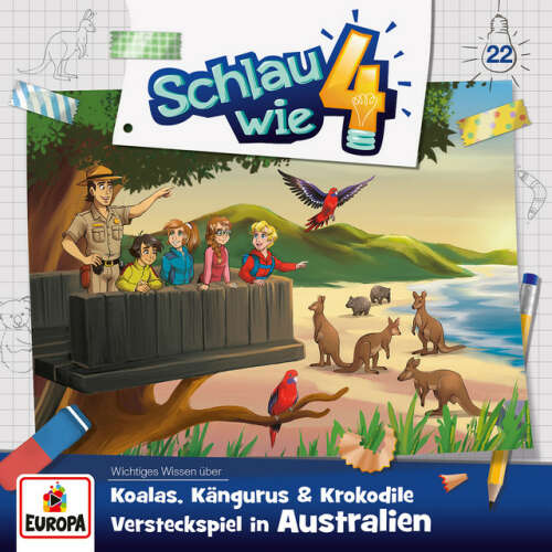 Cover von Schlau wie Vier - Folge 22: Koalas, Kängurus und Krokodile - Versteckspiel in Australien