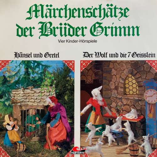 Cover von Märchenschätze der Brüder Grimm - Folge 1 - Hänsel und Gretel, Der Wolf und die sieben Geißlein, Rotkäppchen, Rumpelstilzchen