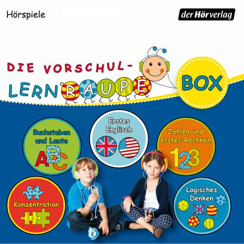 Cover von Swantje Zorn - Die Vorschul-Lernraupen Box - enthält: Buchstaben & Laute, Zahlen & erstes Rechnen, Logisches Denken, Konzentration und Englisch