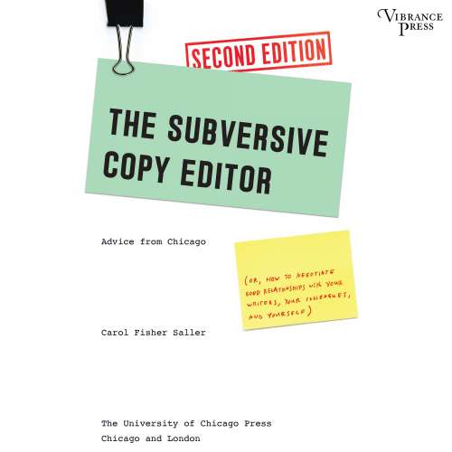 Cover von Carol Fisher Saller - The Subversive Copy Editor - Advice from Chicago, Second Edition