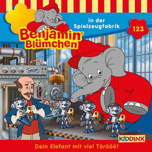 Cover von Benjamin Blümchen - Folge 123 - Benjamin in der Spielzeugfabrik