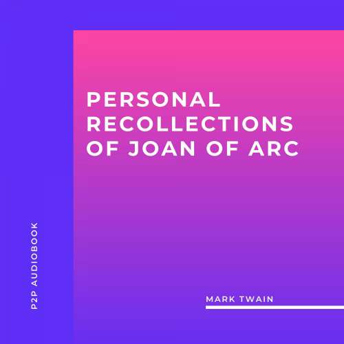 Cover von Mark Twain - Personal Recollections of Joan of Arc