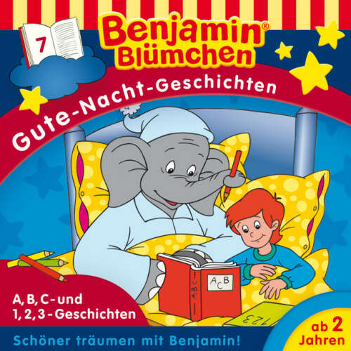 Cover von Benjamin Blümchen - Gute-Nacht-Geschichten - Folge 7: A,B,C-Geschichten / 1,2,3-Geschichten