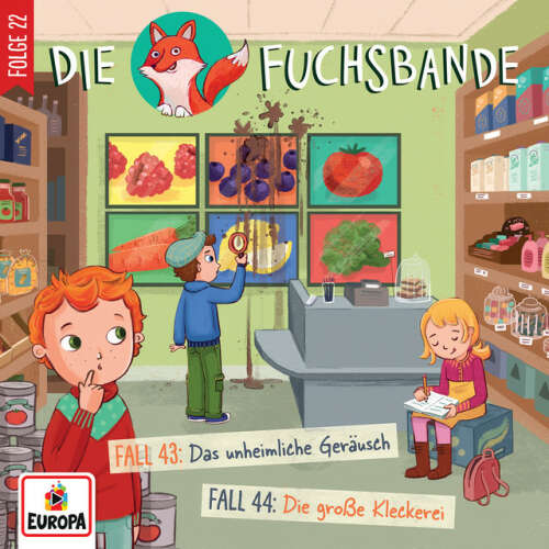 Cover von Die Fuchsbande - Folge 22: Fall 43: Das unheimliche Geräusch/Fall 44: Die große Kleckerei