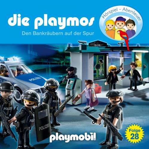 Cover von Die Playmos - Das Original Playmobil Hörspiel - Folge 28 - Den Bankräubern auf der Spur