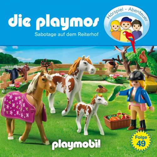 Cover von Die Playmos - Das Original Playmobil Hörspiel - Folge 49 - Sabotage auf dem Reiterhof