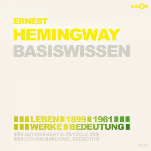 Cover von Bert Alexander Petzold - Ernest Hemingway (1899-1961) Basiswissen - Leben, Werk, Bedeutung