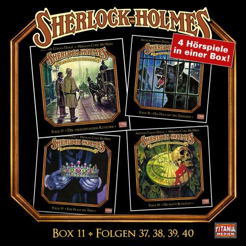Cover von Sherlock Holmes - Die geheimen Fälle des Meisterdetektivs - Box 11 - Folgen 37, 38, 39, 40